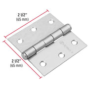 Bisagra cuadrada 2-1/2', satinado, cabeza plana, HERMEX