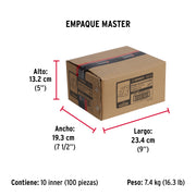 Bisagra cuadrada 2-1/2' acero inox, cabeza plana, HERMEX
