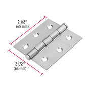 Bisagra cuadrada 2-1/2' acero inox, cabeza plana, HERMEX