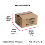 Bisagra cuadrada 2-1/2' acero inox, cabeza redonda, HERMEX