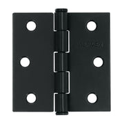 Bisagra cuadrada 2-1/2', acero negro mate, cabeza plana