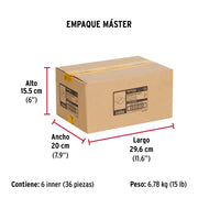 Bolsa c/2 bisagras cuadradas 3', latonado, HERMEX BASIC