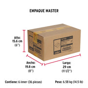 Bolsa c/2 bisagras cuadradas 3', plana, negro, BASIC