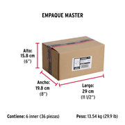Bolsa 2 bisagras cuadradas 3-1/2' latonado, cabeza plana