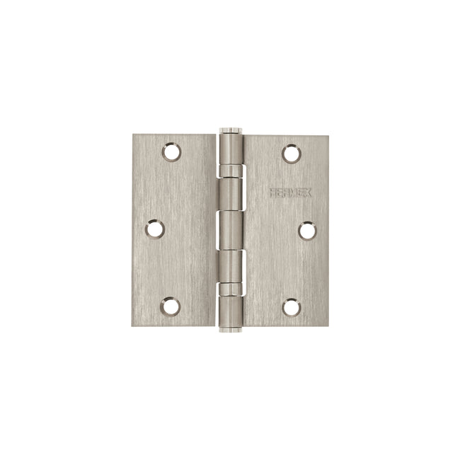 Bisagra cuadrada 3-1/2' acero inox, cabeza plana, HERMEX