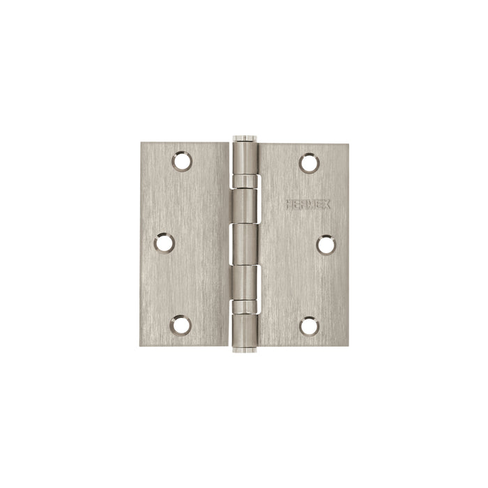 Bisagra cuadrada 3-1/2', acero inox, cabeza plana, HERMEX