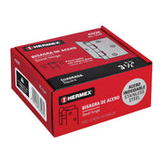 Bisagra cuadrada 3-1/2' acero inox, cabeza plana, HERMEX