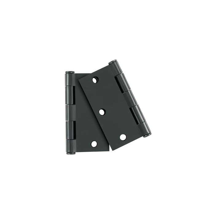 Bolsa 2 bisagras cuadradas 3-1/2', negro mate, cabeza plana