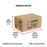Bolsa c/2 bisagras cuadradas 3-1/2', plana, negro, BASIC
