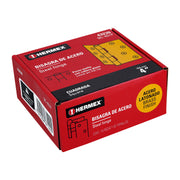 Bisagra cuadrada 4', latonado, cabeza plana, HERMEX