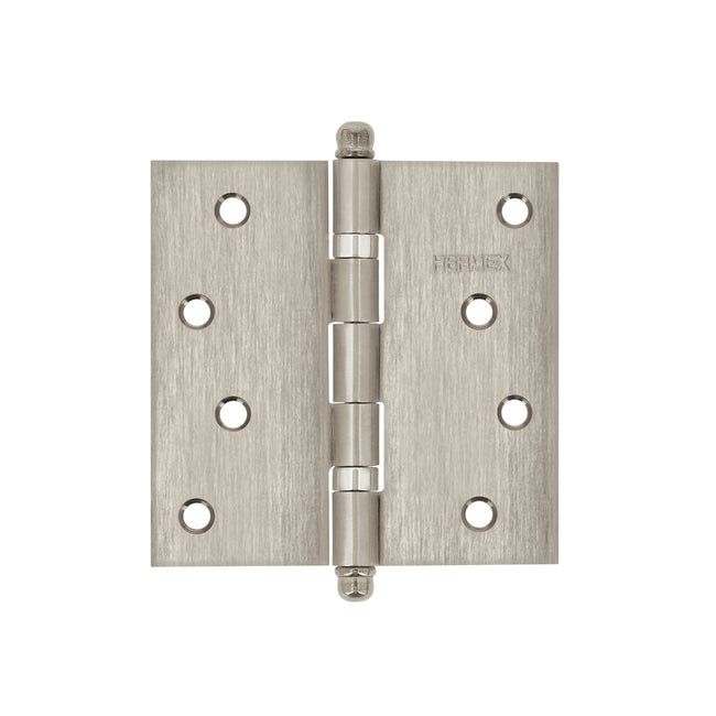 Bisagra cuadrada 4' acero inox, cabeza redonda, HERMEX