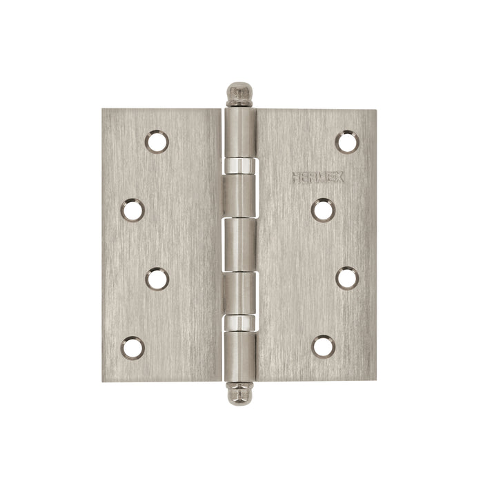 Bisagra cuadrada 4', acero inox, cabeza redonda, HERMEX