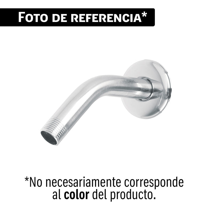 Brazo y chapetón para regadera, blíster, cromo, FOSET BASIC