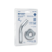 Brazo y chapetón para regadera, blíster, cromo, FOSET BASIC
