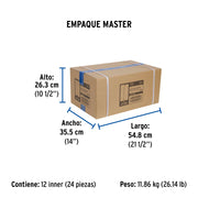 Brazo recto 50 cm con chapetón para regadera, negro mate