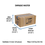 Brazo recto 50 cm con chapetón para regadera, cromo, FOSET
