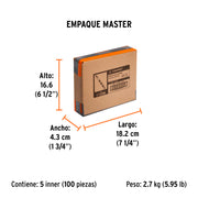 Broca para concreto de 1/4 x 6', TRUPER