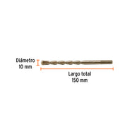 Broca para concreto 10 x 150 mm, TRUPER
