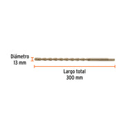 Broca para concreto 13 x 300 mm, TRUPER
