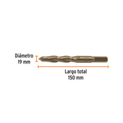 Broca para concreto 19 x 150 mm, TRUPER