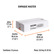 Broca para concreto de 3/4 x 12', TRUPER