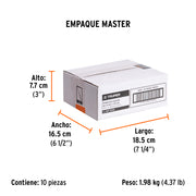 Broca para concreto de 3/4 x 6', TRUPER