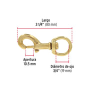 Bandola destorcedora de latón 3/4', FIERO