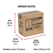 Bandola de zinc de 5/8' giratoria, FIERO