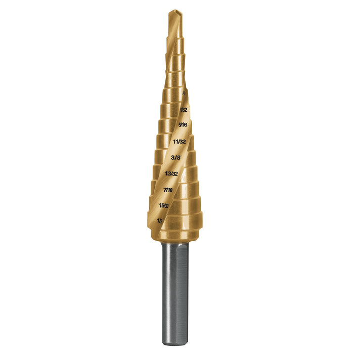 Broca escalonada titanio 13 escalones 1/8' a 1/2', EXPERT