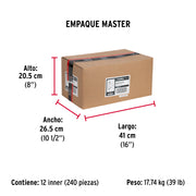 Bolsa con 2 bisagras parche de 7cm, niquelado, HERMEX