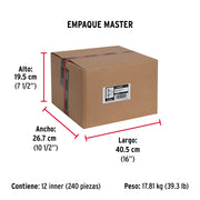 Bolsa con 2 bisagras parche de 7cm, negro, HERMEX