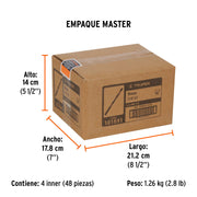 Broca con punta centradora para madera 1/4', TRUPER