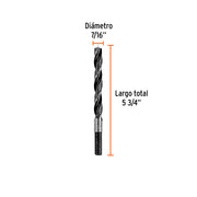 Broca con punta centradora para madera 7/16', TRUPER