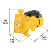 Bomba centrífuga para agua modelo europeo, 1/2 HP, PRETUL