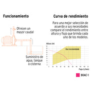 Bomba centrífuga para agua modelo europeo, 1 HP, EXPERT