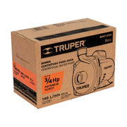 Bomba centrífuga para agua, 3/4 HP, TRUPER