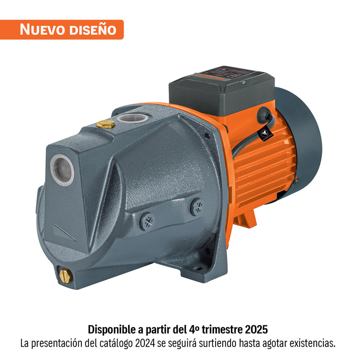 Bomba tipo jet, cabezal de hierro, 1-1/2 HP, TRUPER