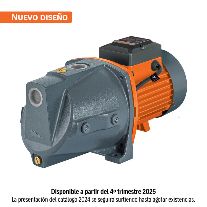 Bomba tipo jet, cabezal de hierro, 1 HP, TRUPER