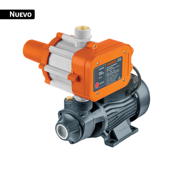Bomba periférica 1/2HP, control auto, uso agrícola, TRUPER