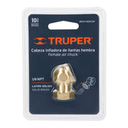 Cabeza infladora de llantas, conexión hembra 1/4' NPT,TRUPER