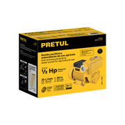 Bomba periférica autocebante 1/2HP, uso agrícola, PRETUL