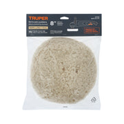 Borla para pulir lana trenzada de 8' hook and loop, TRUPER