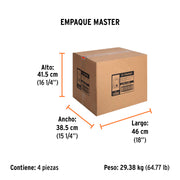Bomba sumergible acero inoxidable,agua sucia,1-1/2HP, TRUPER