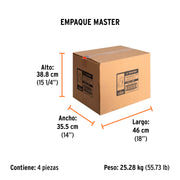 Bomba sumergible plástica, 1-1/2 HP para agua sucia, TRUPER