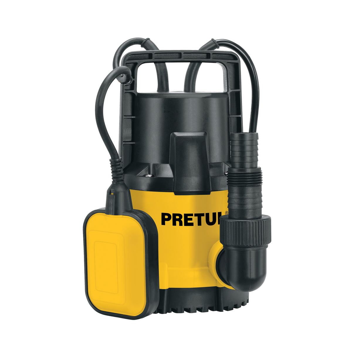 Bomba sumergible plástica, 1/2 HP para agua limpia, PRETUL