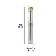 Bomba sumergible tipo bala 4', 1HP, uso agrícola, PRETUL