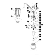 Bomba sumergible cubierta aluminio,agua limpia, 1 HP, TRUPER