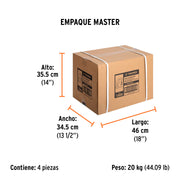 Bomba sumergible plástica, 3/4 HP para agua limpia, TRUPER