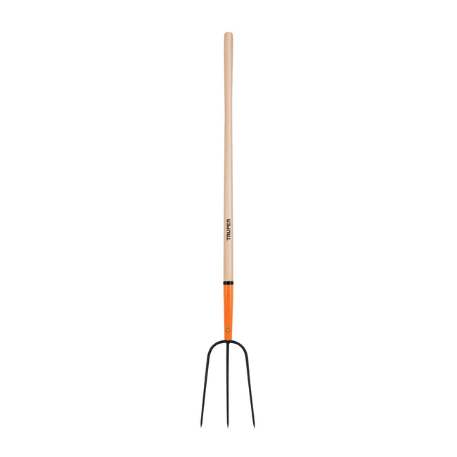 Bieldo para paja, 3 dientes, mango largo 48', TRUPER