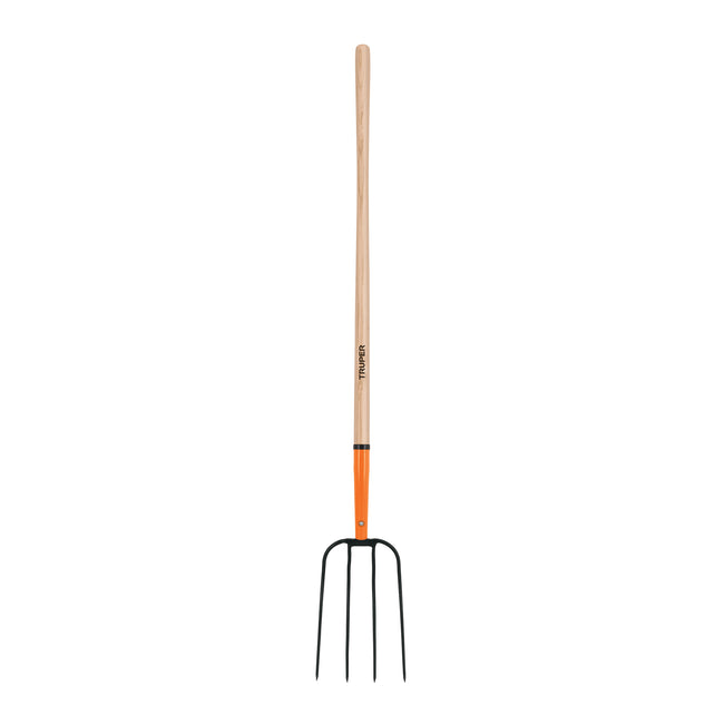 Bieldo para paja, 4 dientes, mango largo 48', TRUPER